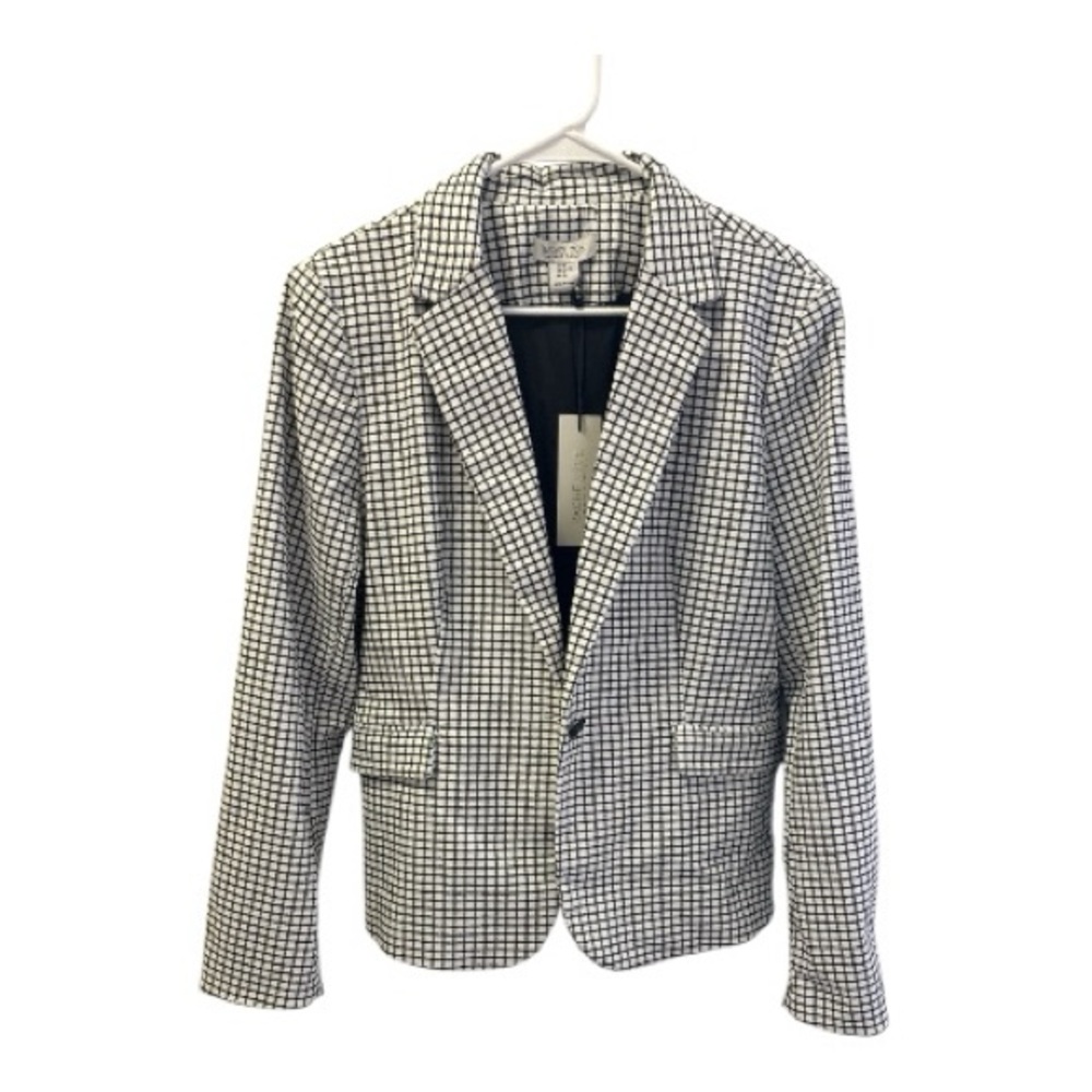 Rachel Zoe Black and White Checkered Blazer